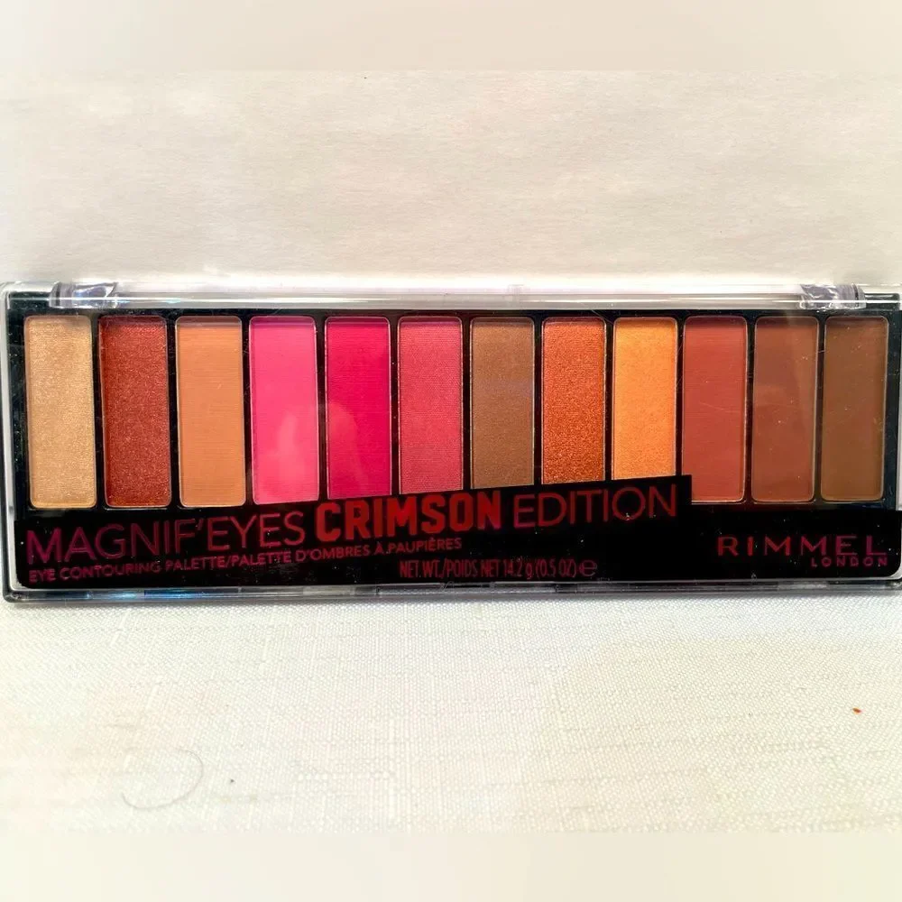 EYESHADOW BUNDLE OF 2 NWT RIMMEL LONDON MAGNIFEYES EYESHADOW PALETTE CRIMSON 007